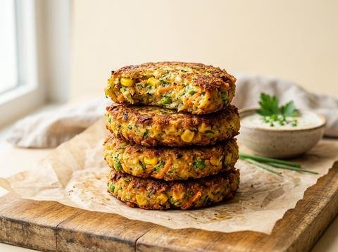 Patties bound with potato flour