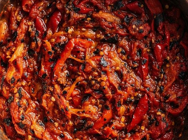 Roasted capsicum and tomato