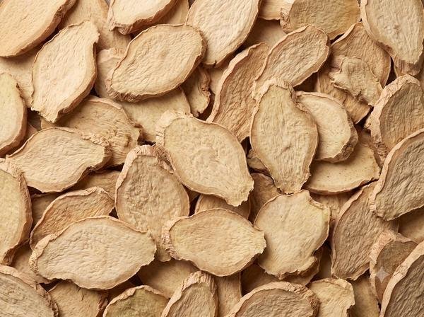 Ginger slices and cut