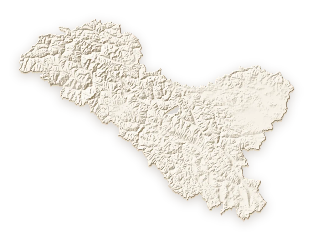 Shaded relief map of Ladakh